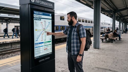 Ultime soluzioni aziendali su Semplificazione dei servizi di trasporto passeggeri con PC a pannelli industriali nei chioschi ferroviari