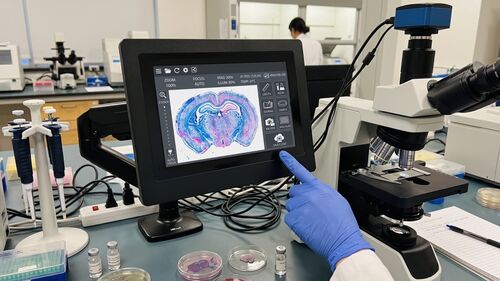 Ultime soluzioni aziendali su PC Touch Industriale per Sistemi di Microscopi Digitali: Display ad Alta Risoluzione e Interfaccia di Controllo