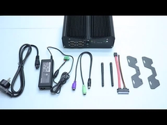 PCIE Mini PC industriale senza ventole Intel I5 I7 GPIO LPT 6 COM 2 Lans 8 USB Box