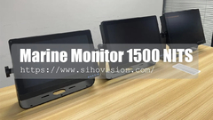 Monitor LCD marino 1500 NITS IP67 impermeabile con touch screen