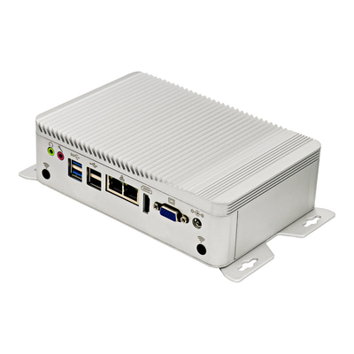 Buon prezzo Il mini quadrato da tavolino Fanless del PC J4125 svuota il supporto 8GB di 6xCOM 2xLAN GPIO online