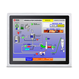 Buon prezzo La parte anteriore inclusa a 17 pollici industriale IP65 del PC del pannello di tocco impermeabilizza il colore d'argento online