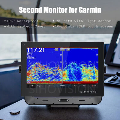 Buon prezzo Alto rendimento 1500 Nits Luminosità Monitor tattile impermeabile con rating impermeabile IP67 completo e interfaccia compatibile Garmin MFD online