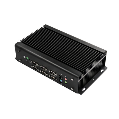 Computer industriale incastonato Fanless 9V - 36V supporto POE 4 GbE RJ45 GPIO di potere basso