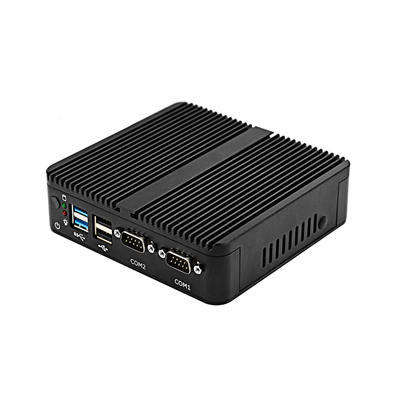 COM 2 RJ45 LAN Mini Desktop Computer del PC Fanless 2 DB-9 RS232 di Celeron J4125 mini