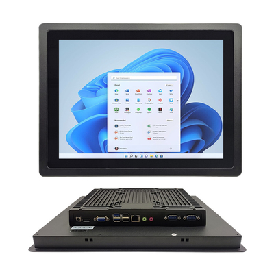 DC 12V Touch Panel incorporato PC Frontale IP65 impermeabile con Gigabit Ethernet