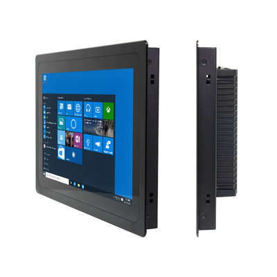schermo LCD industriale touch panel incorporato PC Window10 Pro OS connettività Gigabit Ethernet lega di alluminio