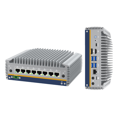 Buon prezzo 14th Core Ultra I5/i7 Processore Mini PC 8 RJ45 I226 Ethernet LAN Fanless Computer Win11 Ubuntu Portable Pfsense Soft Firewall Router online