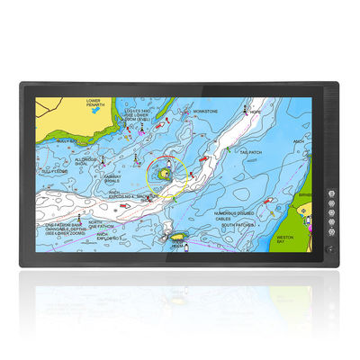 Barche da pesca, barche a vela, yacht navigazione a vela Secondo schermo 24 pollici 1000nits Monitor tattile leggibile dalla luce solare