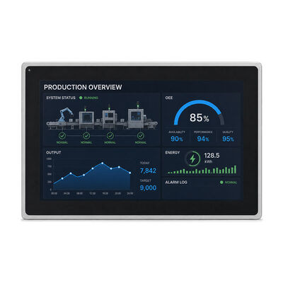 Buon prezzo PC con pannello touch integrato con protezione frontale IP65, luminosità 1000 nit e sicurezza TPM 2.0 online