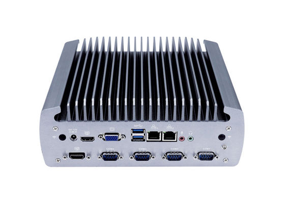 20W HDMI doppio VGA Mini Pc Intel Core da tavolino Fanless i7 8700T
