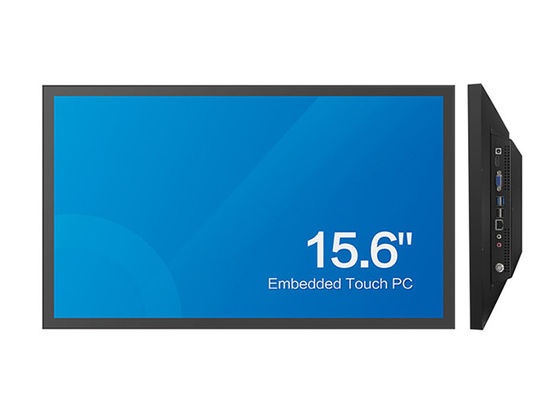 Buon prezzo PC industriale 15.6in J1900 del pannello di tocco dello SSD DC24V di 4GB DI RAM 128GB online