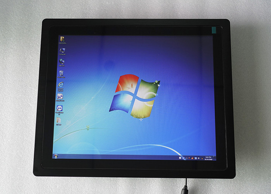 Buon prezzo Computer impermeabile di alluminio a 17 pollici del monitor del touch screen del pc 310nits del pannello RS232 online