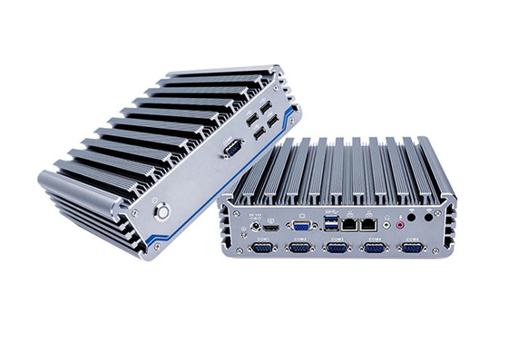 Buon prezzo Ram doppio di lan I7 8265u 16G del pc industriale Fanless della lega di alluminio online
