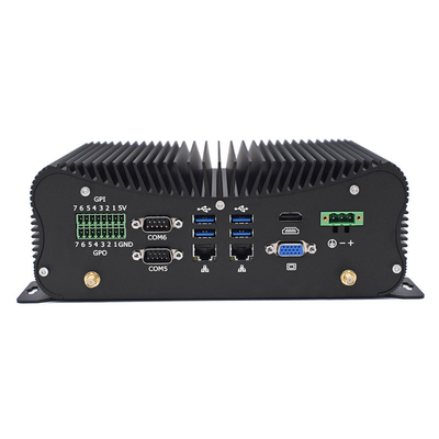 Scatola industriale Fanless di COM 2 Lans 8 USB del LPT 6 di PCIE Mini Pc Intel I5 I7 GPIO