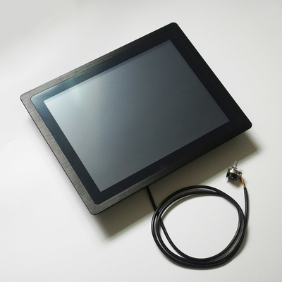 5 cassa resistente della lega di alluminio del monitor 24/7h del touch screen del cavo con il bottone di Diming